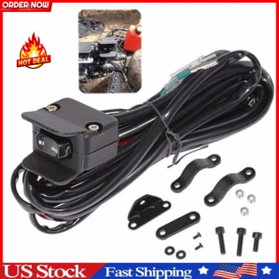 BRANDED Heavy Duty Handlebar Control Line Winch Rocker Switch Control Warn for ATV/UTV