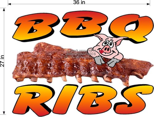 CALCOMANÍA DE VINILO BARBACOA COSTILLAS (ELIGE UNA TALLA) SOPORTES DE CONCESIÓN BOARDWALK TIENDAS - Imagen 6 de 6