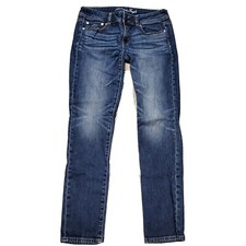 American Eagle Skinny Jeans Tapered Medium Wash Denim Bottoms Pants Size 6
