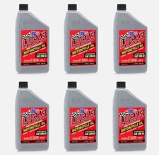 Lucas Oil 10702 Synthetic 20W-50 Motorcycle Engine Oil for Wet Clutches 6 Packs