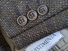 Vestimenta x Armani 44R Brown Dots WOOL CASHMERE Tweed Blazer jacket sport coat
