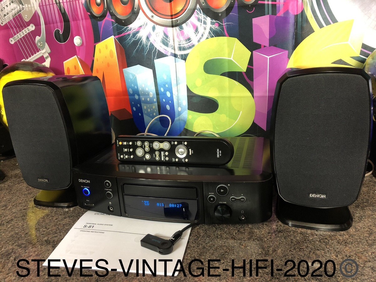 DENON S-81DAB FM/AM, CD, AUX COMPACT AUDIO SYSTEM RARE N/MINT L@@K