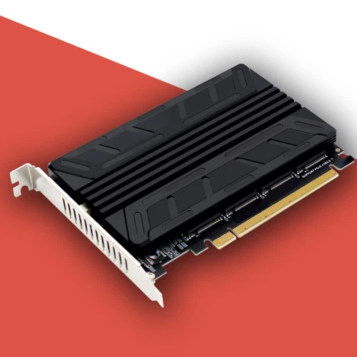 M.2 NVMe SSD To PCIE X16M Key Hard Drive Converter Reader 4 Port 4 X 32Gbps