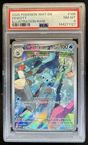 2025 Pokemon White Flare Dewott Illustration Rare #106/086 PSA 8