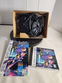 Nights Into Dreams (Sega Saturn) COMPLETE w/ Box manual game control pad EUC