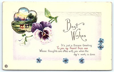 Postcard Best Wishes It's just a Sincere Greeting you my friend from