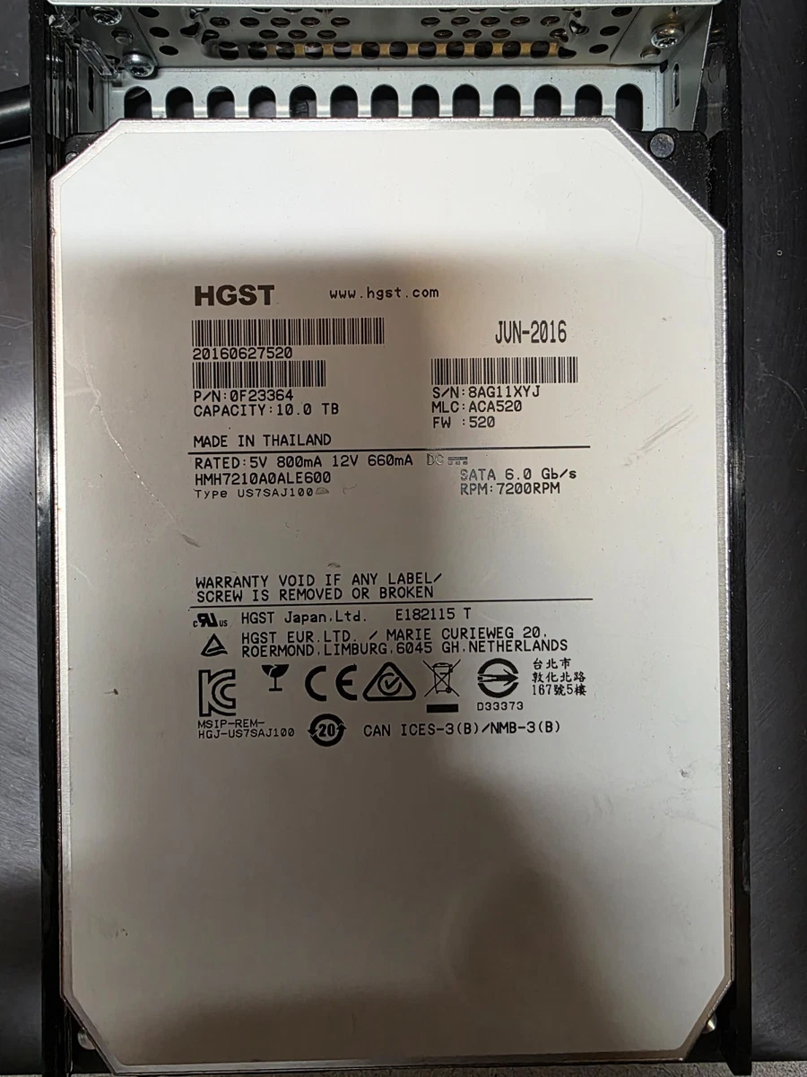 HGST Internal Hard Disk Drives 10 TB Storage Capacity for sale | eBay