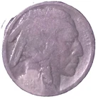 BUFFALO RECOVERED 5C 2X 1914 P 2 COINS PRICE $5.00