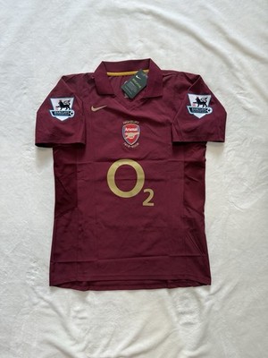 Arsenal 2005/06 Highbury Home Jersey Henry #14 BNWT O2 Premier League  Size XXL