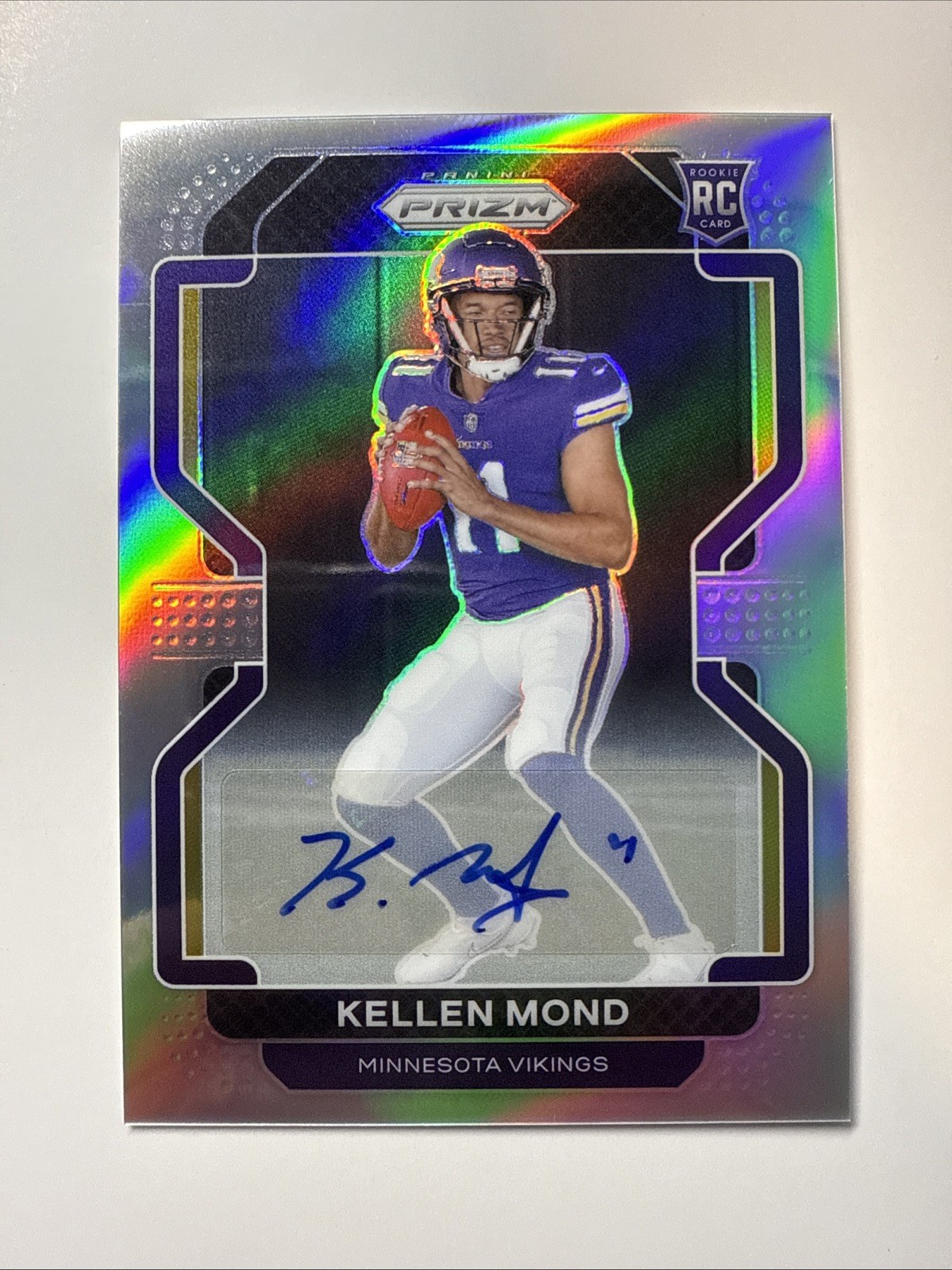 2021 PANINI PRIZM KELLEN MOND #351 ROOKIE HOLO SILVER PRIZMS AUTO