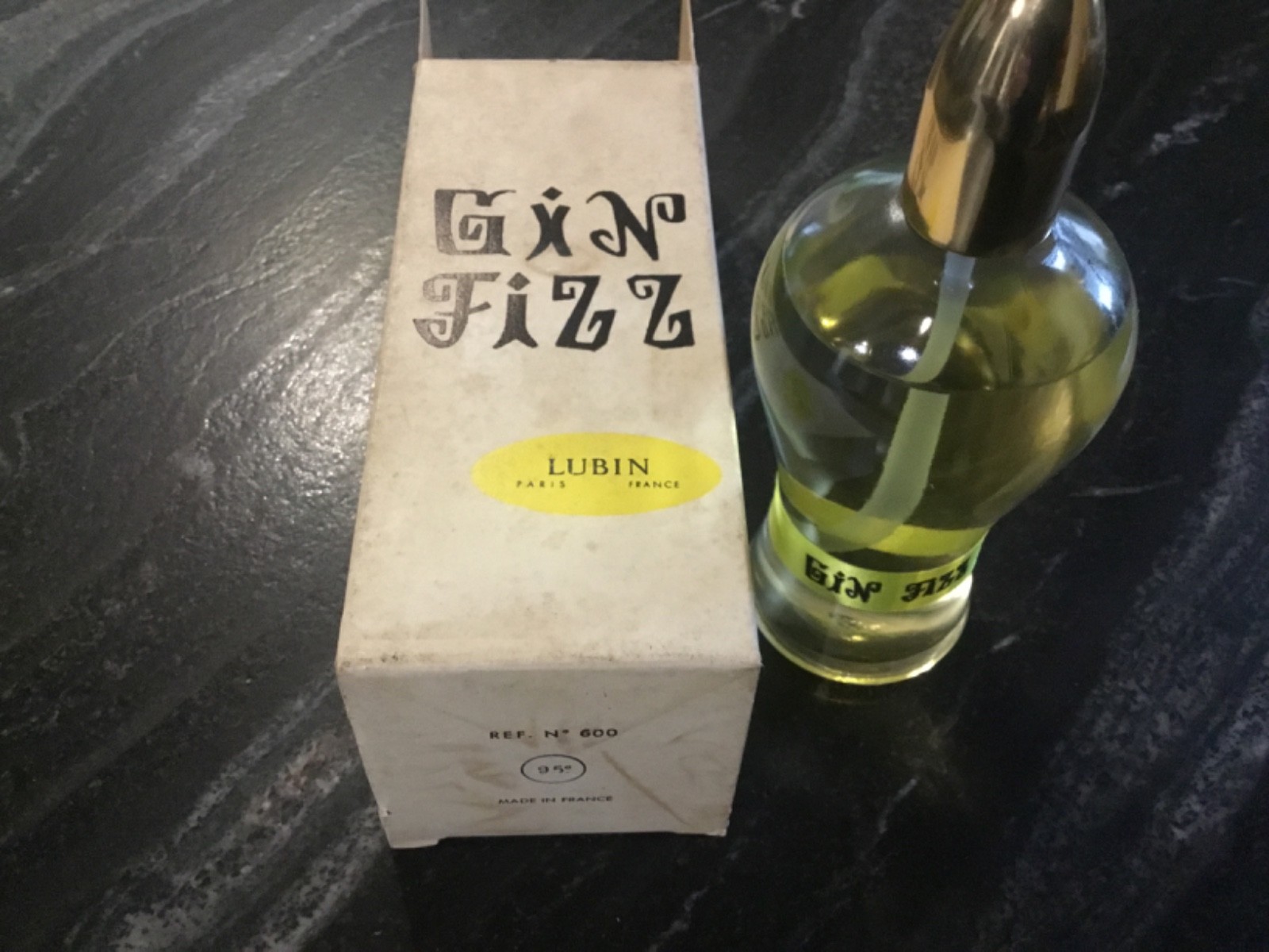 Gin Fizz de Lubin 100ml Eau de Toilette - Retrouvez le vrai sillage vintage de l'atomiseur rare