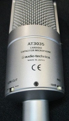 Audio-Technica AT3035 Large Diaphragm Cardioid Condenser Mic , WITH CRADLE