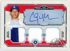 Clayton Kershaw 2013 Topps Museum Collection Triple Patch Autograph Card 1/5