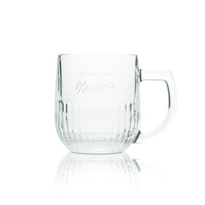 Budweiser Bier Glas 0,3l Krug Relief Kontur Gläser Budvar Tschechien Bar Seidel