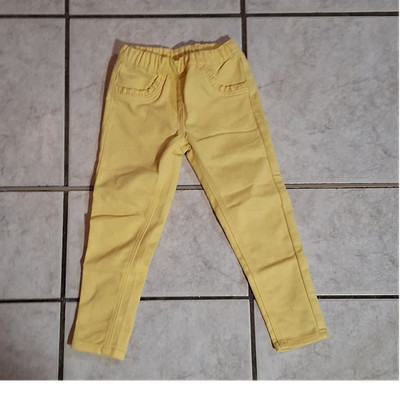 IMPIDIMPI Mädchen Jeggings gelb 110 elastischer Bund Freizeit Slim