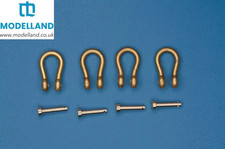 Shackle for Models 1:35 Scale RB Model 10374A Brass Pack of 4 Size 7.6mm x 4.6mm
