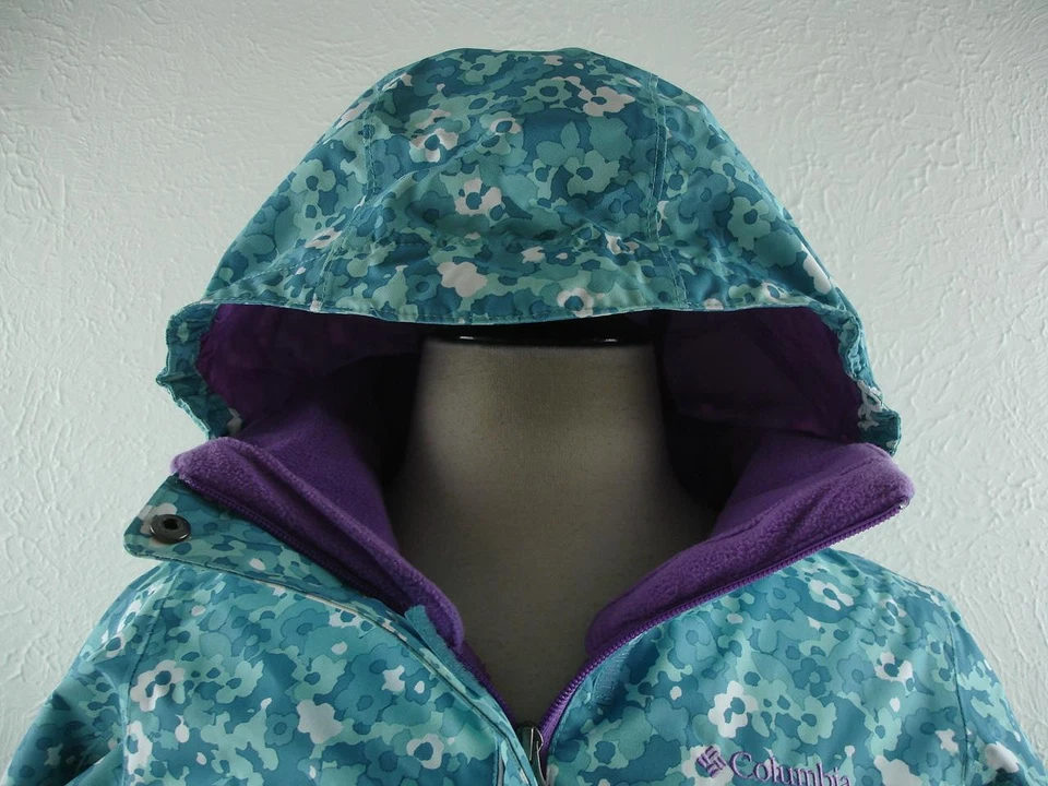 NUEVO CON ETIQUETAS Niñas Jóvenes M Columbia Bugaboo Interchange Omni-Tech Chaqueta Parka Impermeable Foto 2 de 4