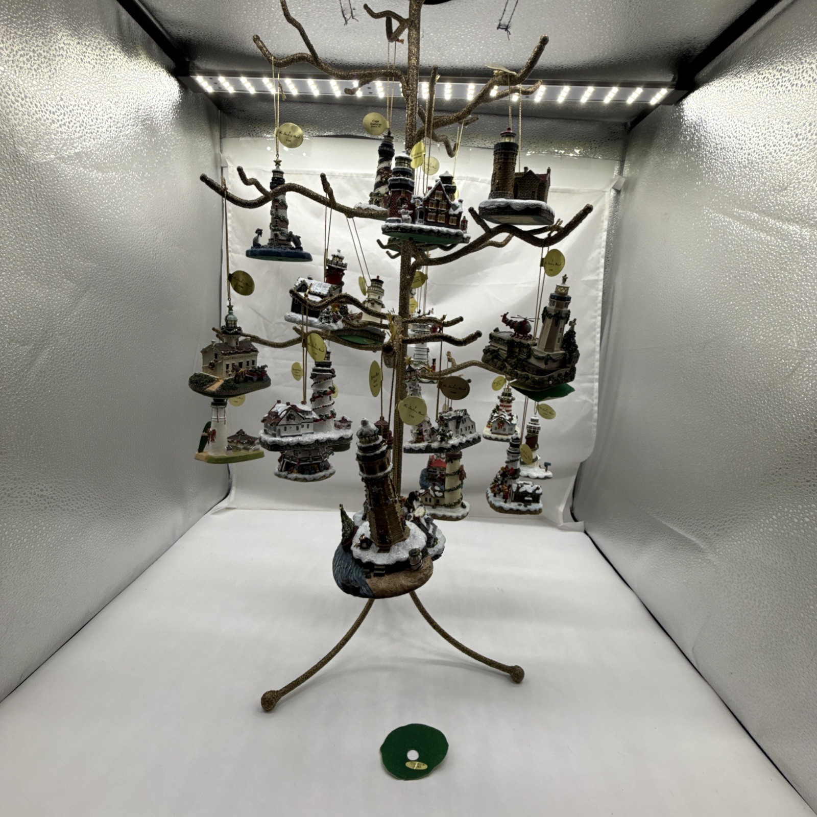 Danbury LIGHTHOUSE Hanging Christmas Tree Ornaments WBOX Lot of 24 Original Tags