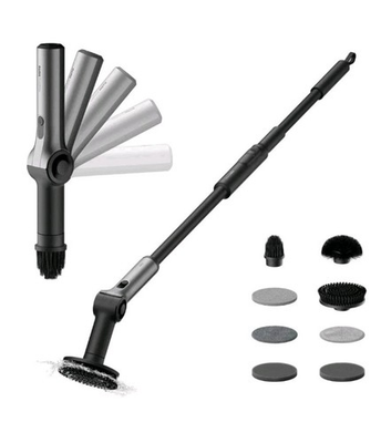 #ad HOTO Flexi Cordless Spin Scrubber with Telescoping Handle amp; Multi Surface Brush $29.99
