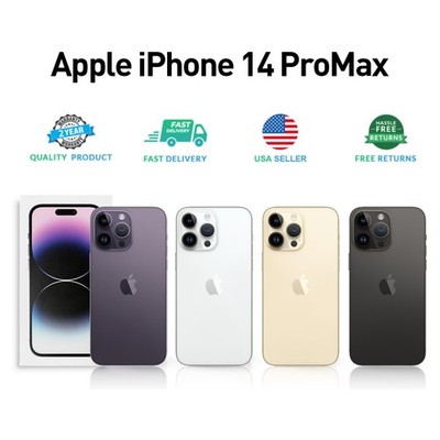 New Apple iPhone 14 PRO MAX 5G 128/256/512GB/1TB Unlocked All carrier Smartphone