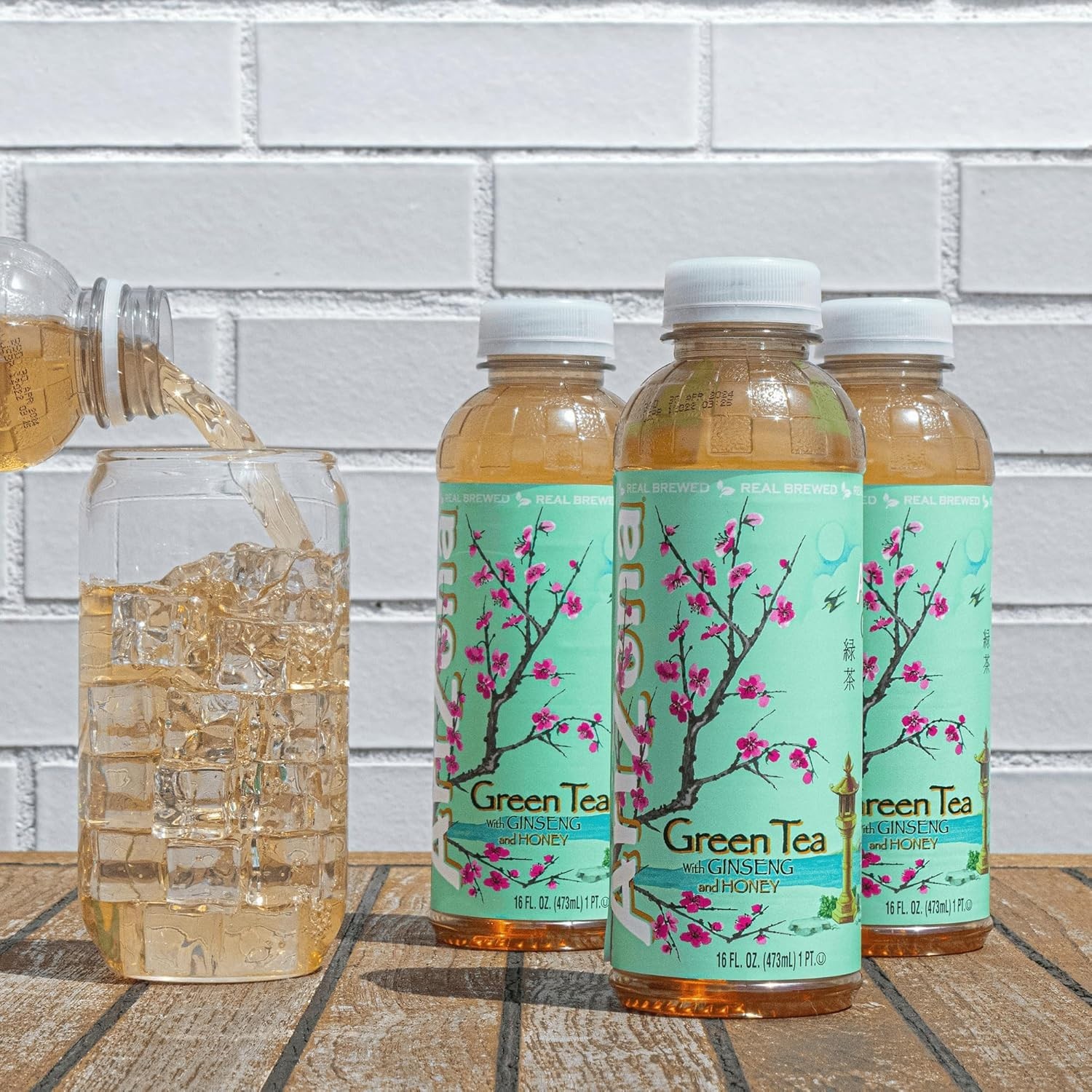Arizona Green Tea with Ginseng and Honey - 16 Fl Oz (Pack of 12)- Free Shipping