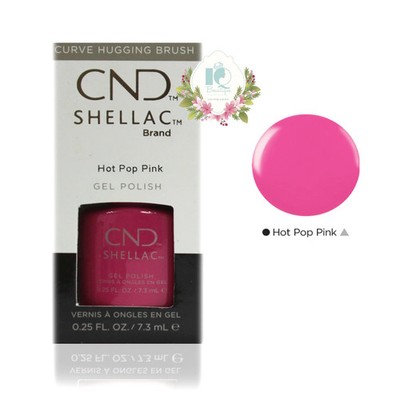 CND Shellac UV Gel Polish 0.25 oz NIB Hot Pop Pink