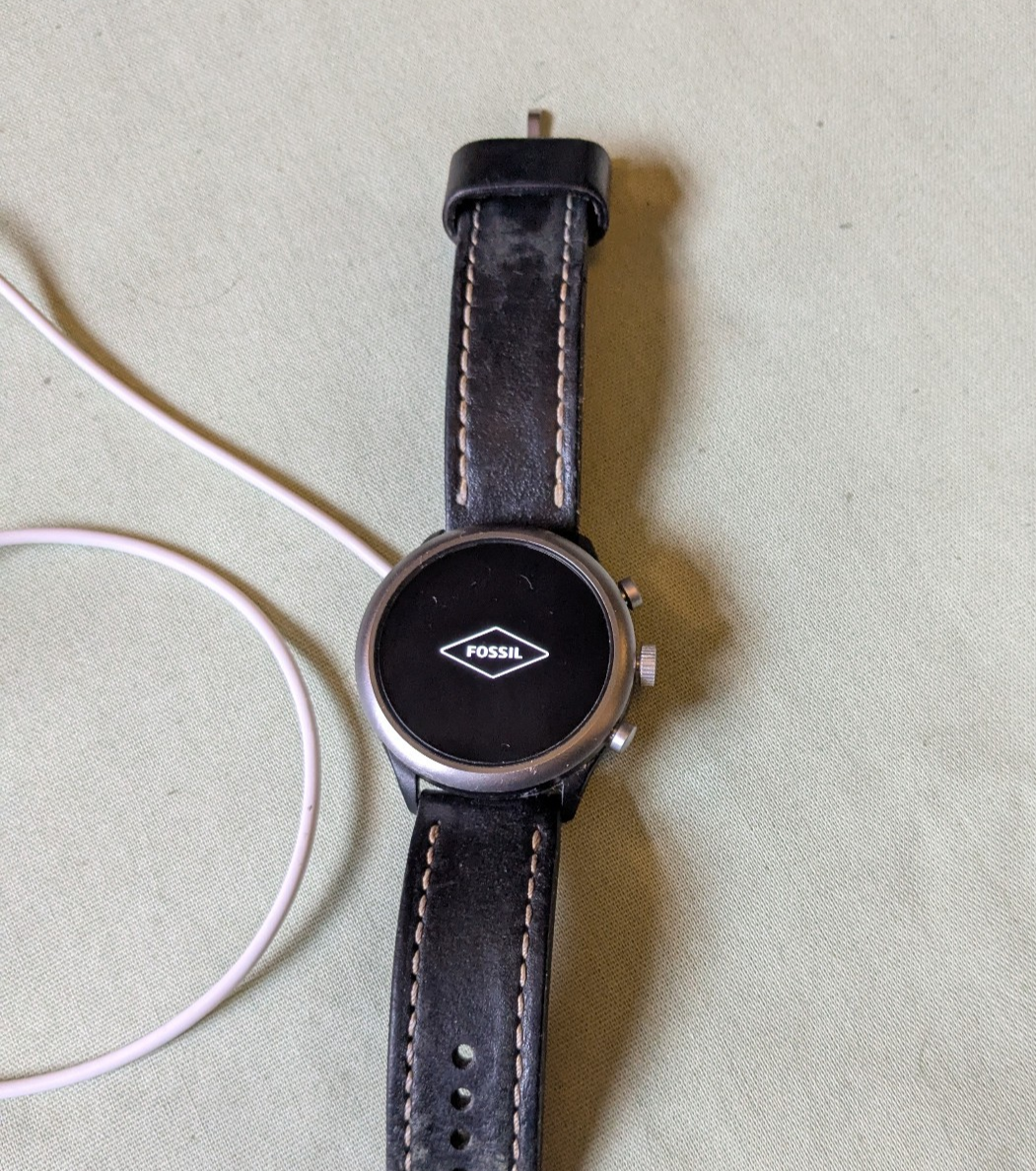 Fossil Sport Silicone Smart Watch 43mm Men Black (FTW4019) for