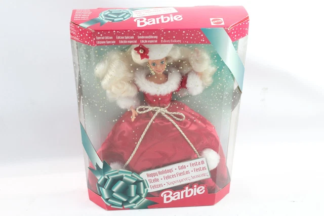 15 Mattel Barbie 1994 Happy Holidays Boxed Christmas Fashion Doll