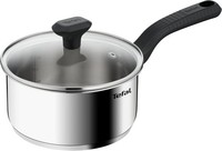 Tefal Comfort Max Saucepan 18cm Stainless Steel Induction Pot with Glass Lid
