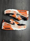 Nike Air Max 90 Premium Camo Bio Beige Safety Orange IF1721-201 Mens UK 12