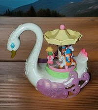 Musical Bump Go Swan with Horse Carousel lights Sounds 8x7" Working