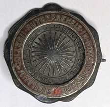 1920s 1930s Rutgers University Sterling / Enameled School Pin -     PB