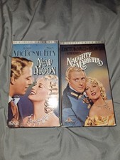 vhs bundle new moon and naughty marietta. untested aged vintage not repro