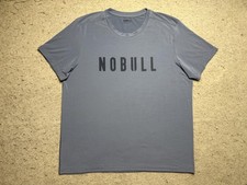 NOBULL Shirt Mens XL Blue No Bull Athletic Training Tee Workout Performance