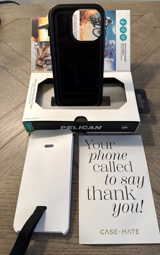 Custodia PELICAN Marine Active per iPhone 13 Pro nera in scatola con cordino usata - Foto 2 di 7