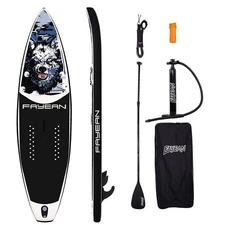 Paddle Board, 10'6'' Inflatable Stand Up Paddle Board with Pump Safety Leash