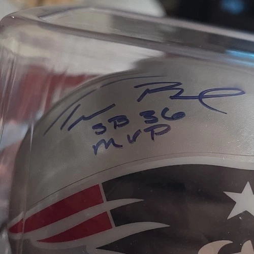 Tom Brady Signed Mini Helmet