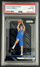 LUKA DONCIC PSA 10 2018-19 PANINI PRIZM #280 ROOKIE RC MAVERICKS 7832