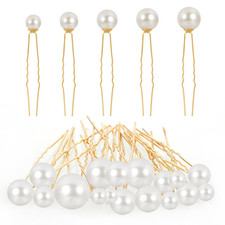 18Pcs Pearl Bobby Pins Bridal Wedding Hair Peals U Shaped Pearl Hair Pins