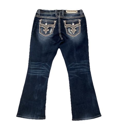 Rock Revival Jeans Women’s 31 Blue Denim Meri Easy Boot - SEE DESCRIPTION - Picture 11 of 18