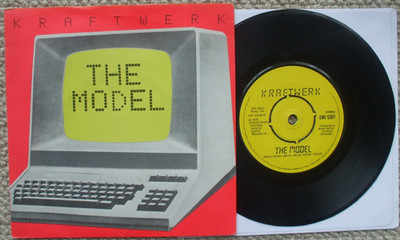 Kraftwerk - The Model / Computer Love - EX- 45 + PS