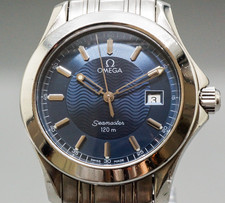 [NUOVO Batt] Orologio Uomo Omega Seamaster 120m 196.1501 Cal.1438 Blu 36mm Quarzo