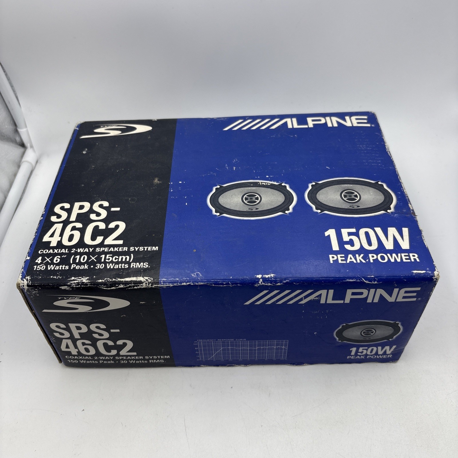 Alpine SPS-46c2 2-way 4x6 Car Audio Speaker Pair 10x15cm