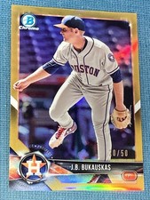 E1288 /50 - J.B. Bukauskas 2018 Bowman Chrome Draft - Gold - Houston Astros