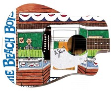 The Beach Boys Bruce Johnston Signed 1/1 Custom Graphics Acoustic Guitar