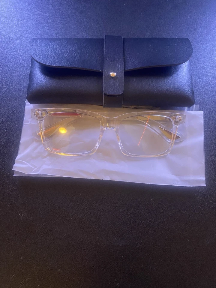 Gafas estilo cruz corazón cromado - marcos transparentes/plateados Foto 4 de 4