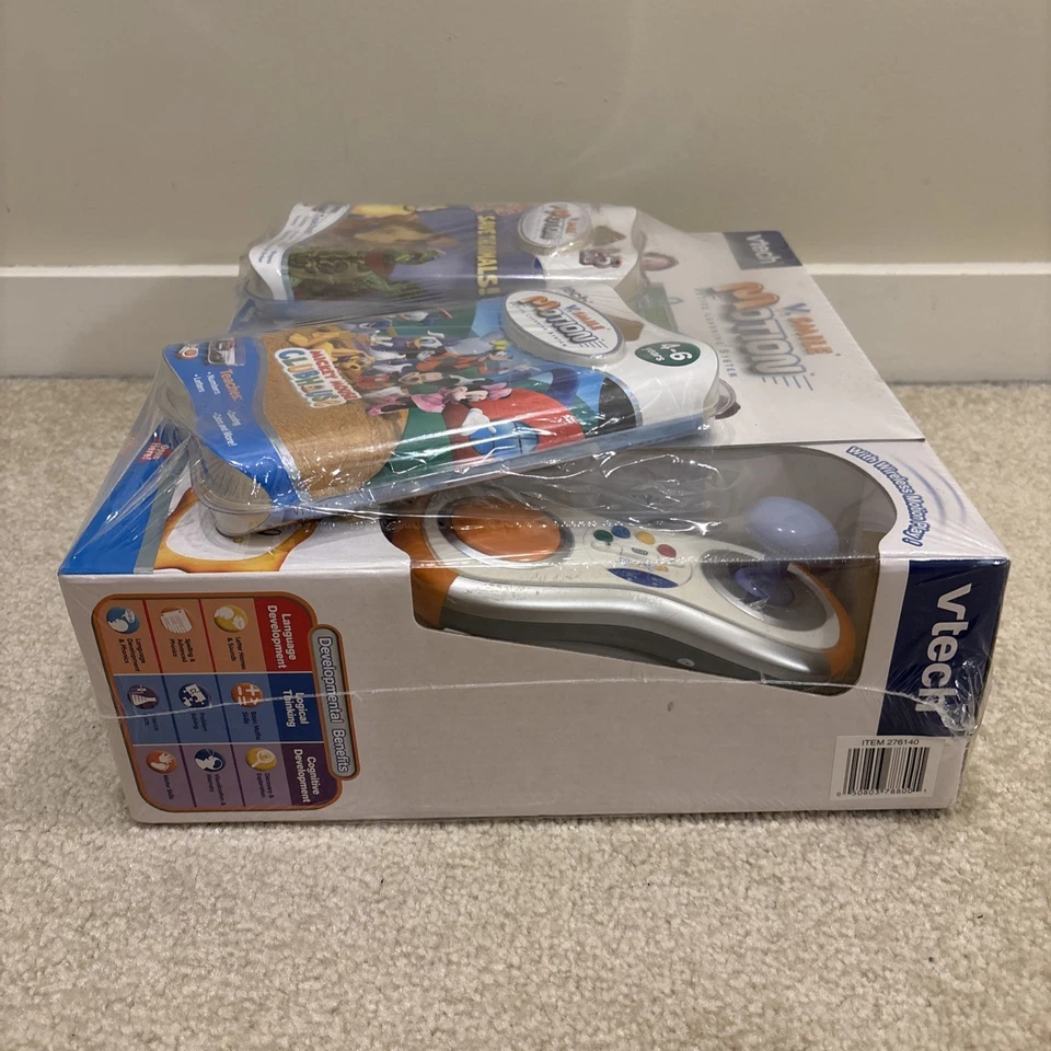 Vtech V.Smile Motion Active Learning System Console Set 2 Games Mickey Animals - Image 4 of 4
