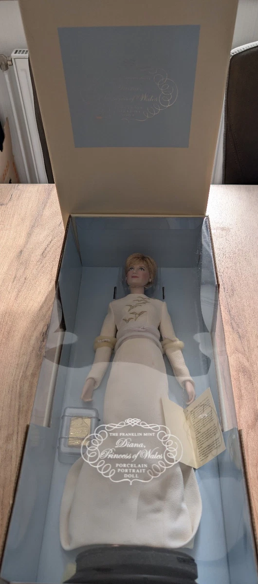 Lady Diana - Princess Prinzessin Diana  -The Franklin Mint- Porzellan Puppe -OVP