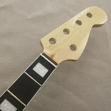 DIY Maple 5 String 20 Fret Bass Guitar Neck Rosewood Fretboard Inlays heel:72mm
