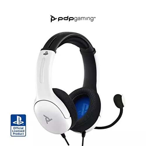 PDP AIRLITE Headset with Mic for PS5 PS4 PC - Frost White